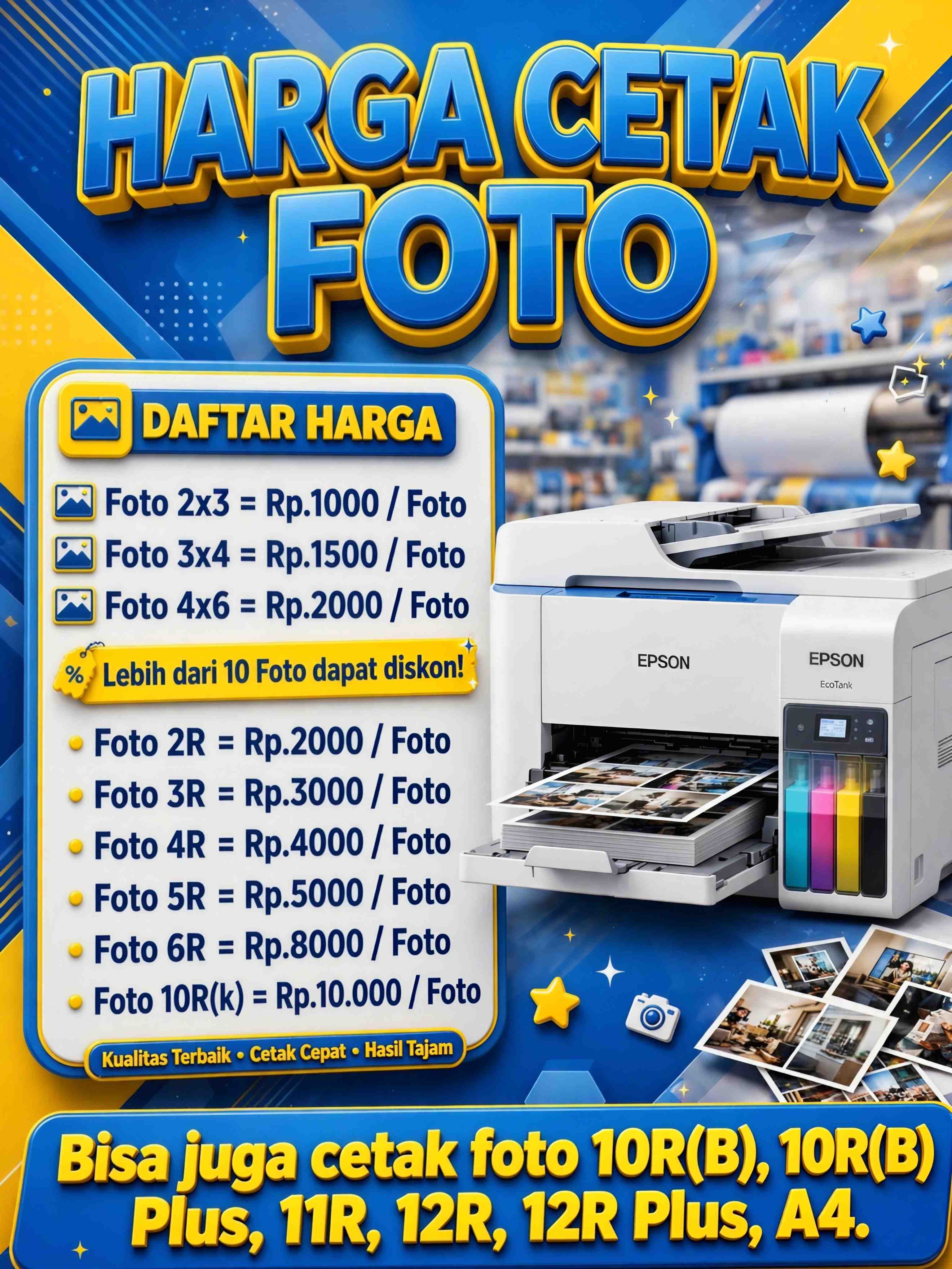 Harga Cetak Foto 